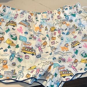 Roller Rabbit x Target  Illustrated Cotton Boxer Shorts with Pockets! Size L NWT